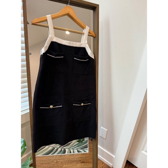 English Factory Dresses & Skirts - English Factory Women Dress M Black Knit Mini preppy old money Anthropologie